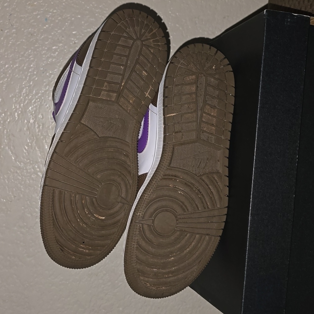 Jordan Kids' Brown and Purple Sneakers - Picture 5 of 5
